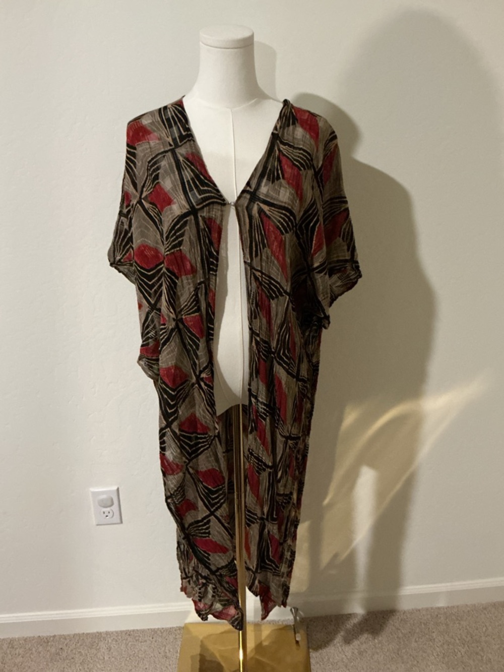 Maelu multicoloured kimono style coverup